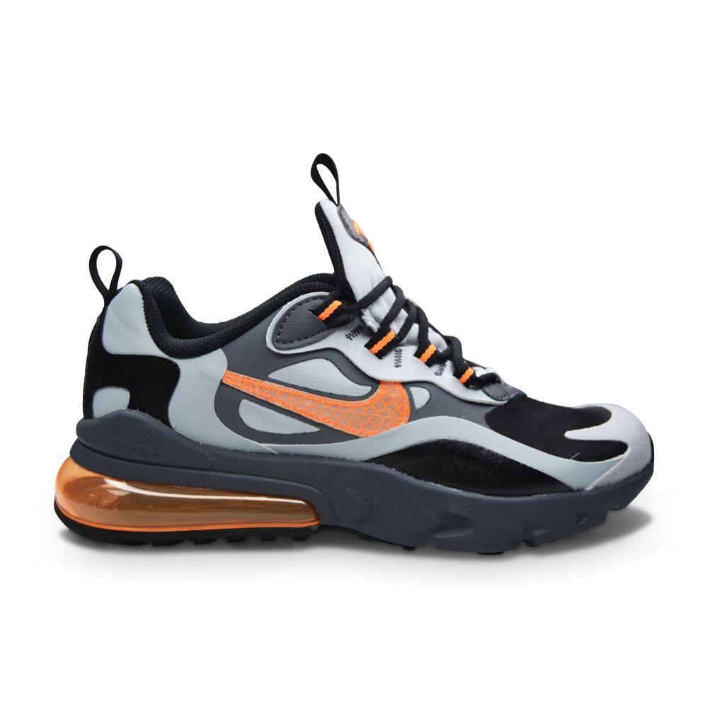 Juniors Nike Air Max 270 React Winter (GS) - BQ4760 001 - Black Total Orange Wolf Grey-Junior Footwear, Juniors (3-6), Kids, Nike Brands, Nike Junior Footwear-Foot World UK