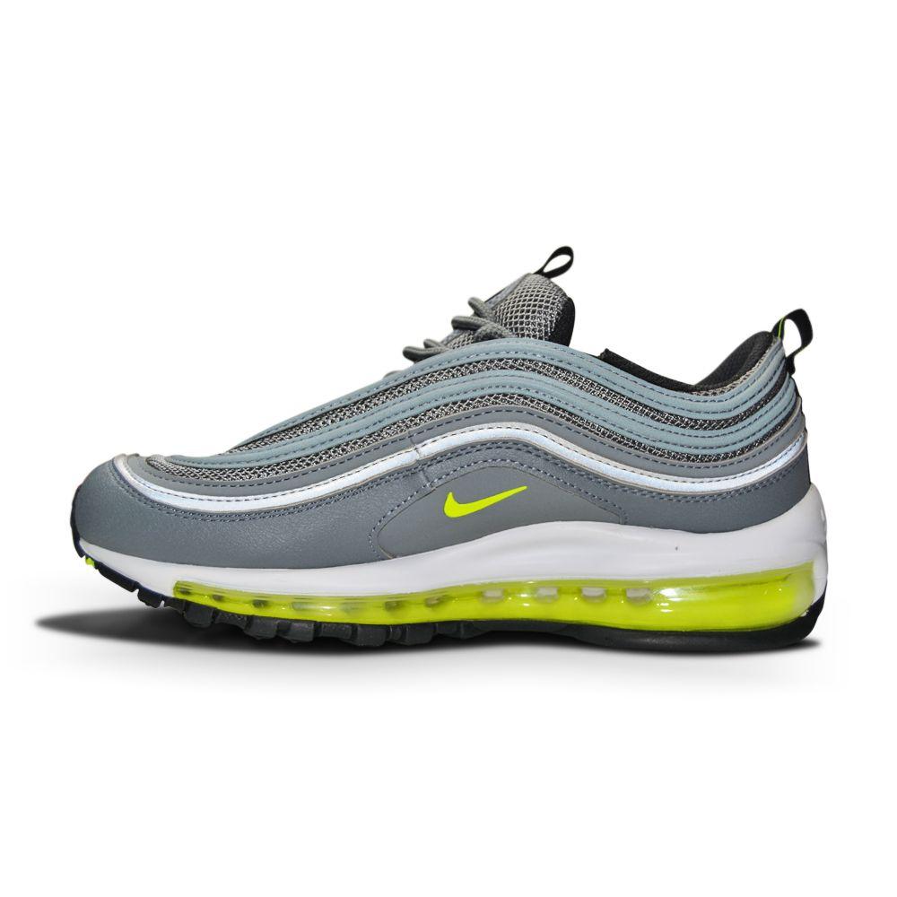 Juniors Nike Air Max 97 (GS) - DM3210 001 - Smoke Grey Volt White Black-Junior Footwear, Nike Junior Footwear-Foot World UK