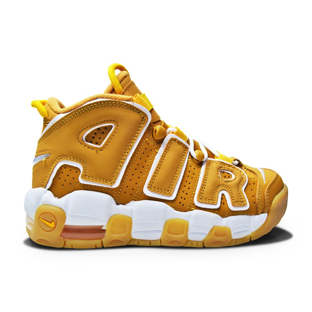 Juniors Nike Air More Uptempo GS - DQ4713 700 - Wheat White Pollen-Juniors-Nike-Air More Uptempo-sneakers Foot World