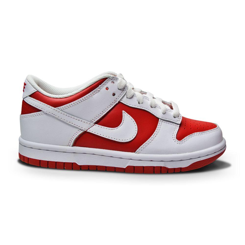 Juniors Nike Dunk Low (GS) - CW1590 600 - University Red White-Dunk, Junior Footwear, Nike, Nike Brands, Nike Junior Footwear-Foot World UK