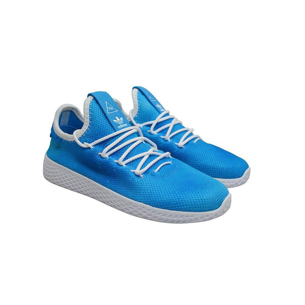 Kids Adidas Pharrel Williams Tennis Human Race - BB6837 - Bright Blue White-Adidas Brands, Kids (10-12.5), Tennis Hu-Foot World UK