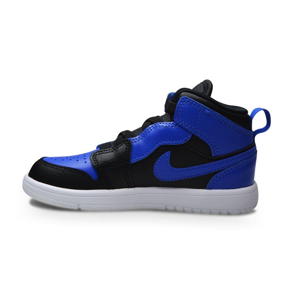 Kids Nike Jordan 1 Mid ALT (PS) - AR6351 077 - Black Hyper Royal White-Footwear Kids, Jordan 1, Jordan Brands, Kids (10-12.5), Kids *Rare*-Foot World UK