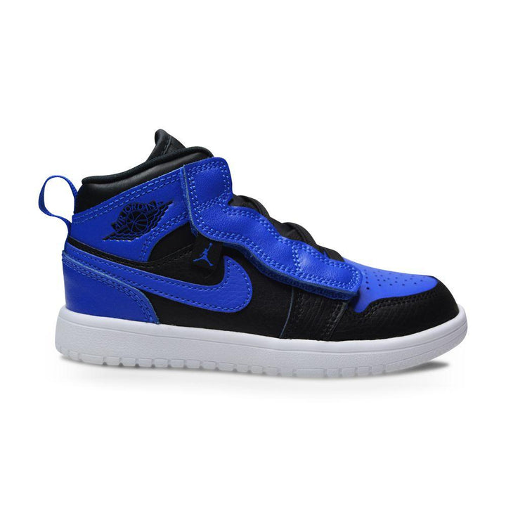 Kids Nike Jordan 1 Mid ALT (PS) - AR6351 077 - Black Hyper Royal White-Footwear Kids, Jordan 1, Jordan Brands, Kids (10-12.5), Kids *Rare*-Foot World UK