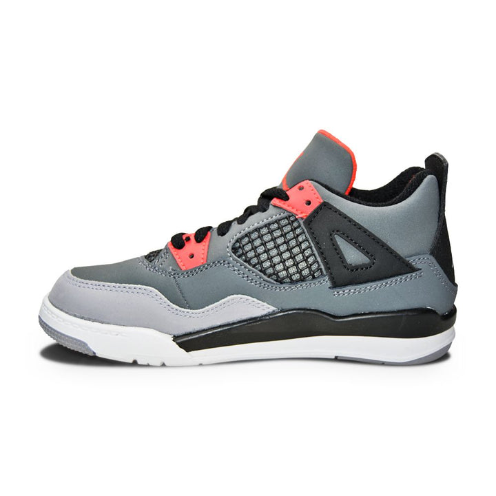 Kids Nike Jordan 4 Retro (PS) - BQ7669 061 - Dark Grey Infrared 23 Black-Kids-Nike-Nike Jordan 4 Retro-sneakers Foot World