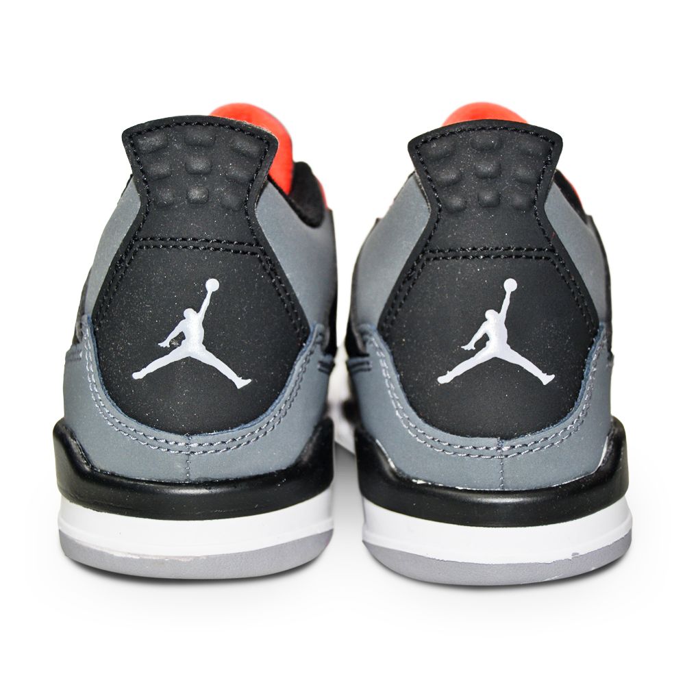 Kids Nike Jordan 4 Retro (PS) - BQ7669 061 - Dark Grey Infrared 23 Black-Kids-Nike-Nike Jordan 4 Retro-sneakers Foot World