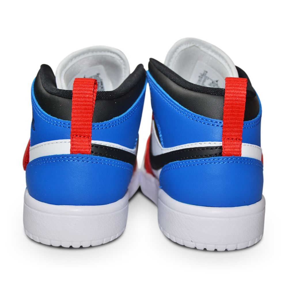 Kids Nike Sky Jordan 1 (PS) - BQ7197 104 - White Black University Red-kids-Nike-*Rare*, Brands Kids, Footwear Kids, Jordan *Rare*, Kids, Nike Brands-sneakers Foot World