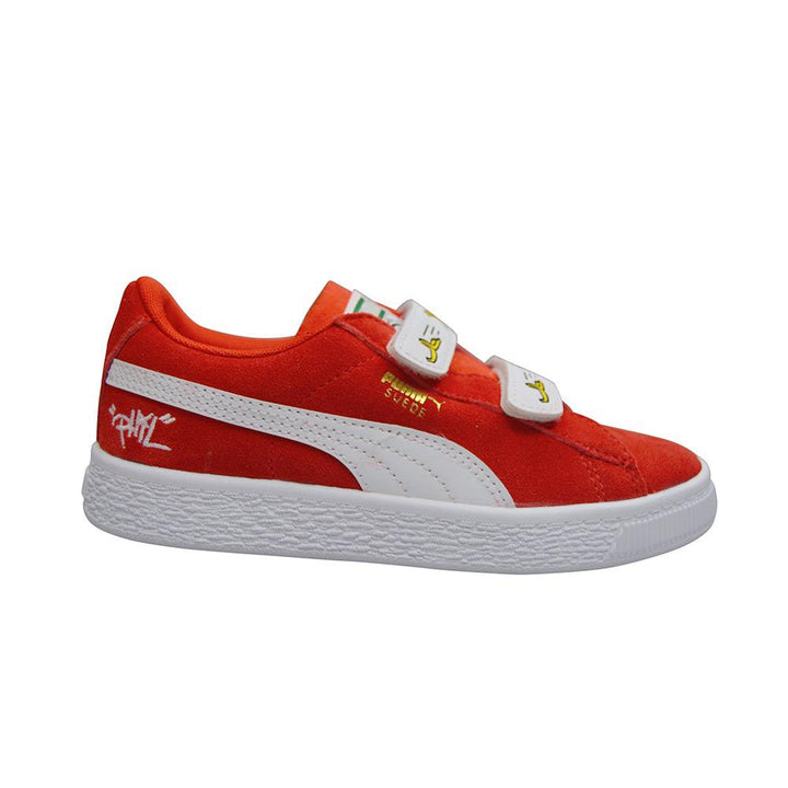 Kids Puma Minions Suede V PS - 36552801 - Red White-Kids (10-12.5), Puma-Foot World UK