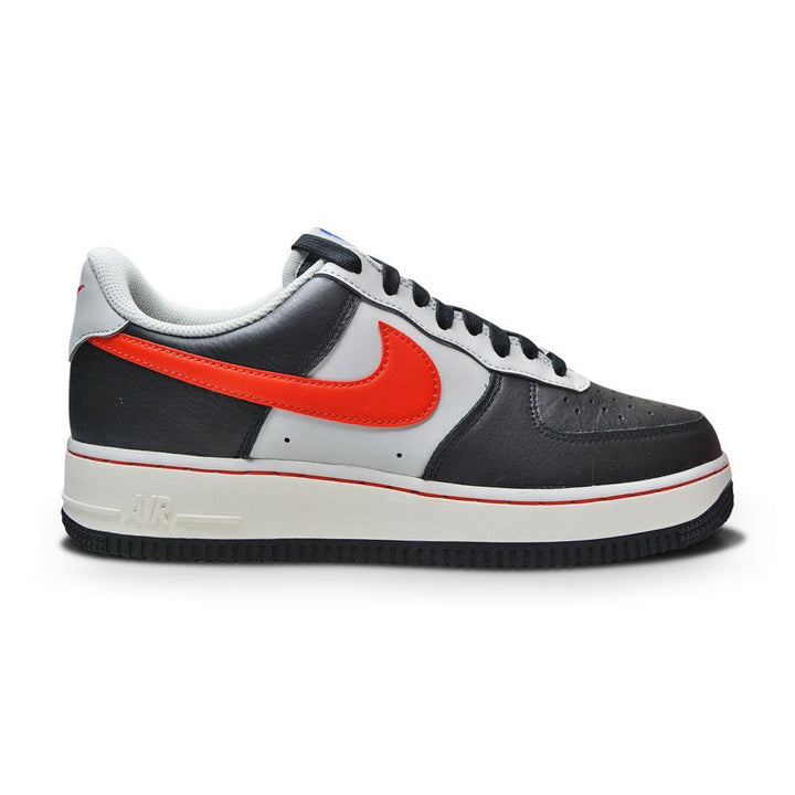 Mens Nike Air Force 1 '07 LV8 EMB - DC8874 001 - Black Chile Red Gray Fog Sail-Foot World UK