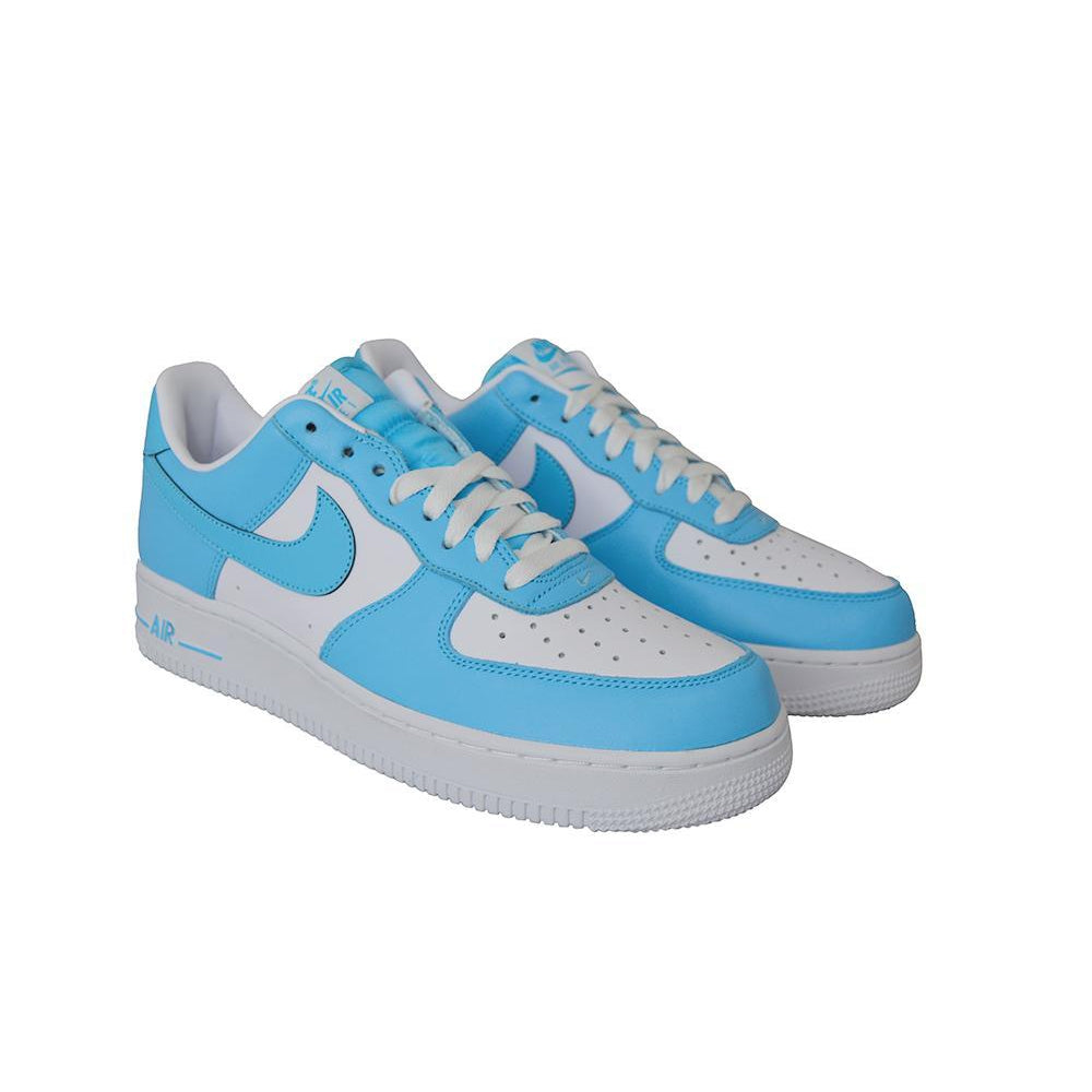 Mens Nike Air Force 1 Lo - AQ4134400 - Blue Gale White-Air Force 1, Casual Trainers-Foot World UK