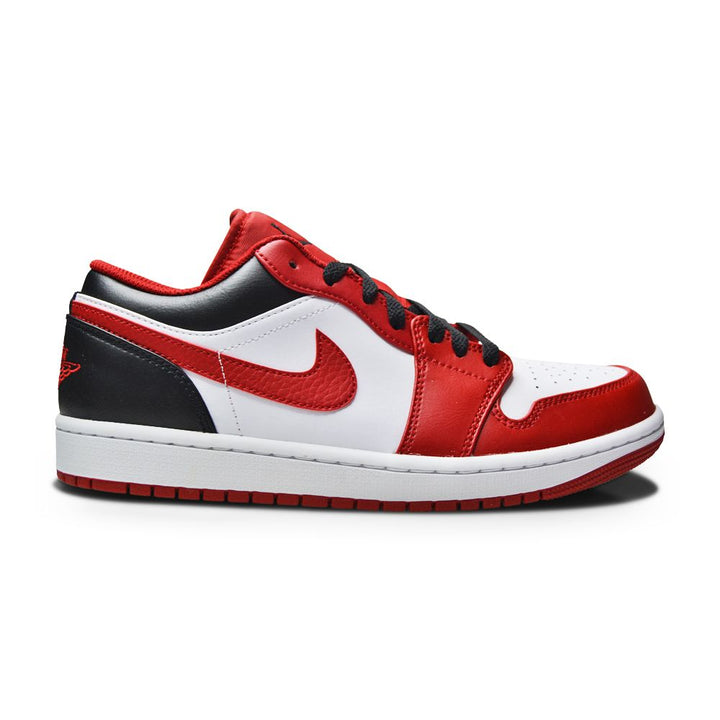 Mens Nike Air Jordan 1 Low "Bulls" - 553558 163 - White Gym Red Black-Mens-Nike-Nike Air Jordan 1 Low-sneakers Foot World