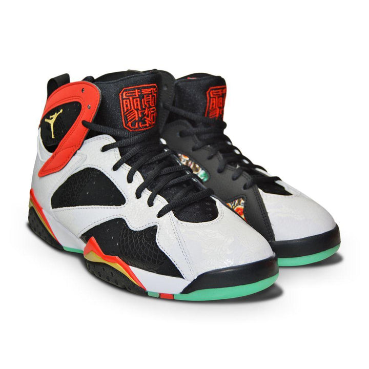 Mens Nike Air Jordan 7 Retro GC China Edition CW2805 160 -White Chile Red Black-Casual Trainers, Footwear, High Tops, Jordan Brands, Nike Brands-Foot World UK