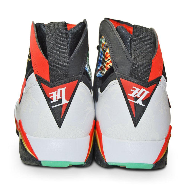 Mens Nike Air Jordan 7 Retro GC China Edition CW2805 160 -White Chile Red Black-Casual Trainers, Footwear, High Tops, Jordan Brands, Nike Brands-Foot World UK