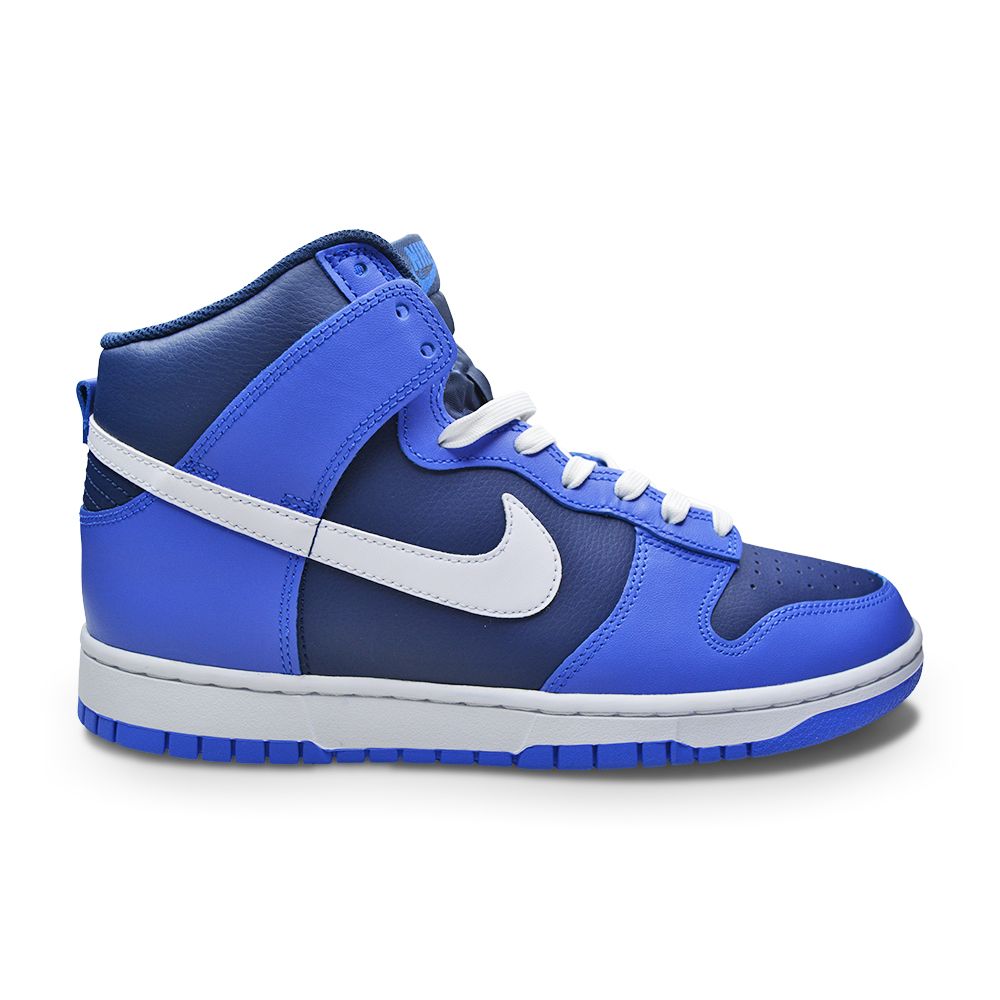 Mens Nike Dunk High Retro - DJ6189 400 - Medium Blue White-Mens-Nike-Nike Dunk High Retro-sneakers Foot World