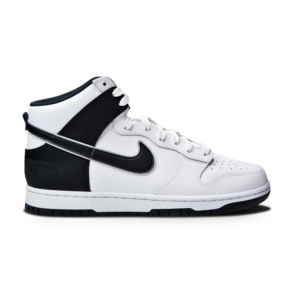 Mens Nike Dunk High Retro SE - DD3359 100 - White Black White-Mens-Nike-Nike Dunk High Retro SE-sneakers Foot World