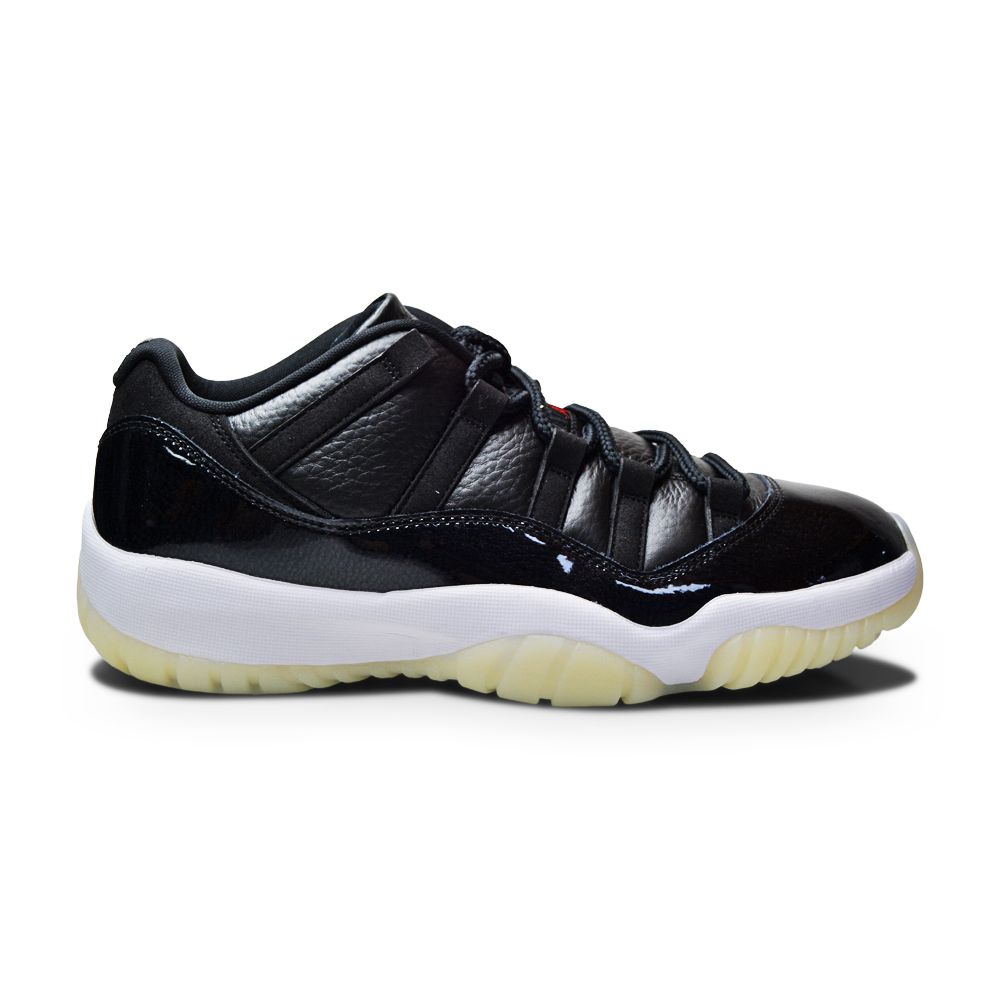 Mens Nike Jordan 11 Retro Low '72-10' - AV2187 001 - Black Gym Red White Sail-Mens-Nike-Nike Jordan 11 Retro Low-sneakers Foot World