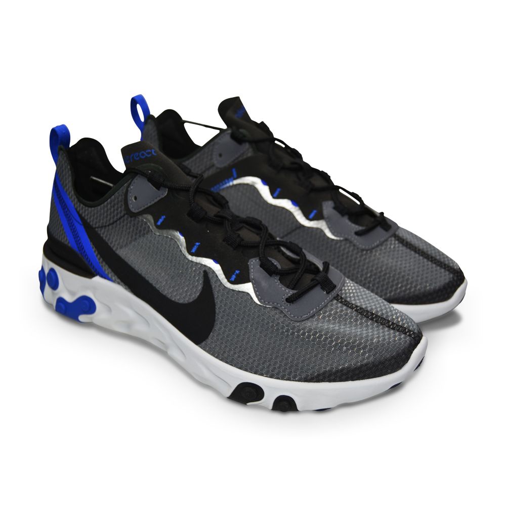 Mens Nike React Element 55 SE - CI3831 003 - Black Racer Blue-Men-Nike-Casual Trainers, Footwear, Men, Running-sneakers Foot World