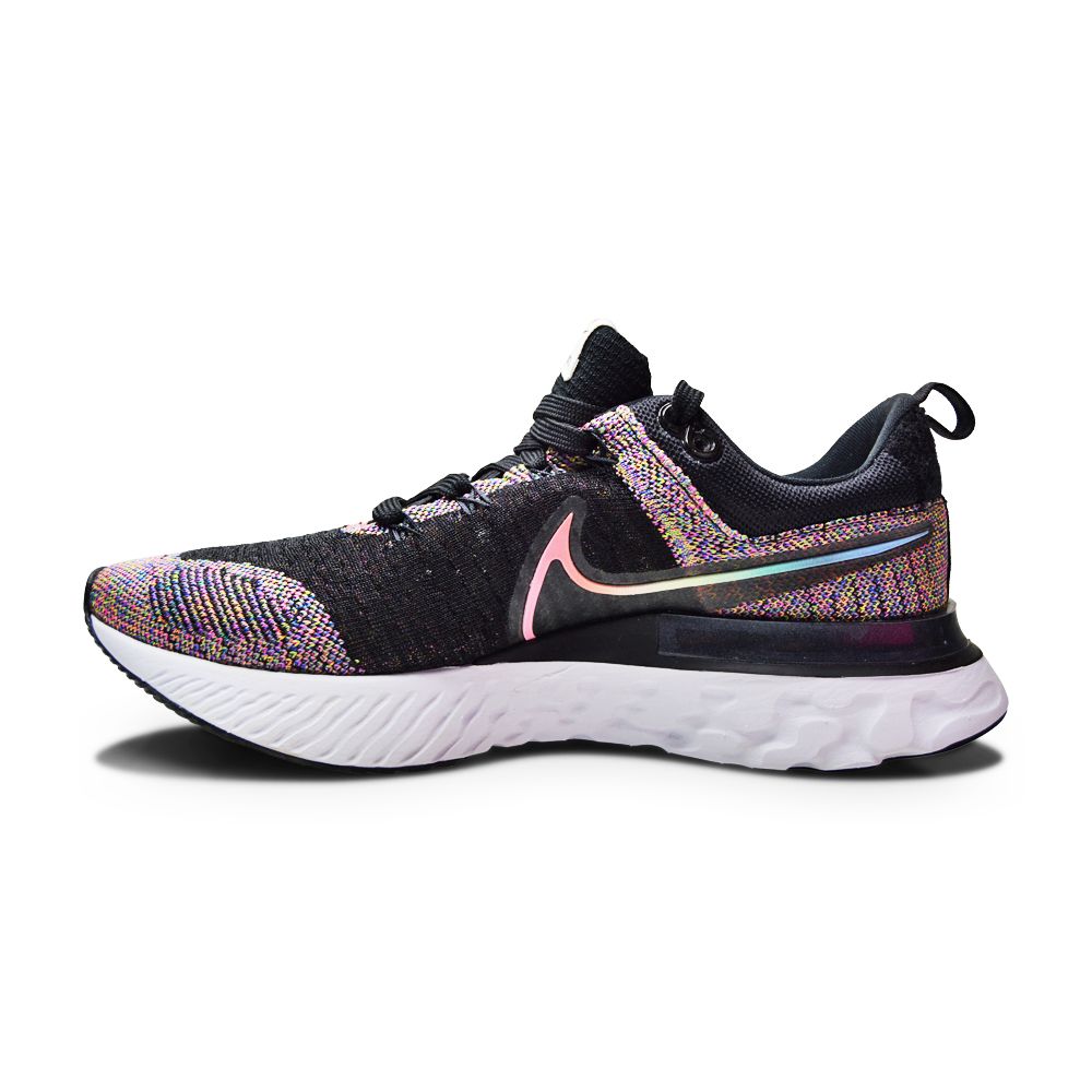 Mens Nike React Infinity Run FK 2 BT - DD6790 001 - Black Multicolor Pink Blast-Mens-Nike-React Infinity Run FK 2 BT-sneakers Foot World