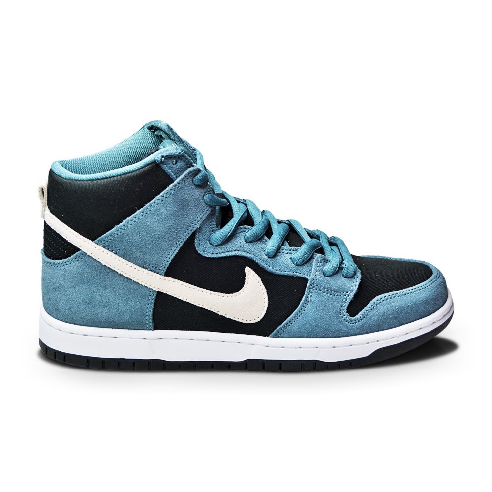 Mens Nike SB Dunk High Pro - DQ3757 300 - Mineral Slate Sail Black White-Mens-Nike-SB Dunk High Pro-sneakers Foot World