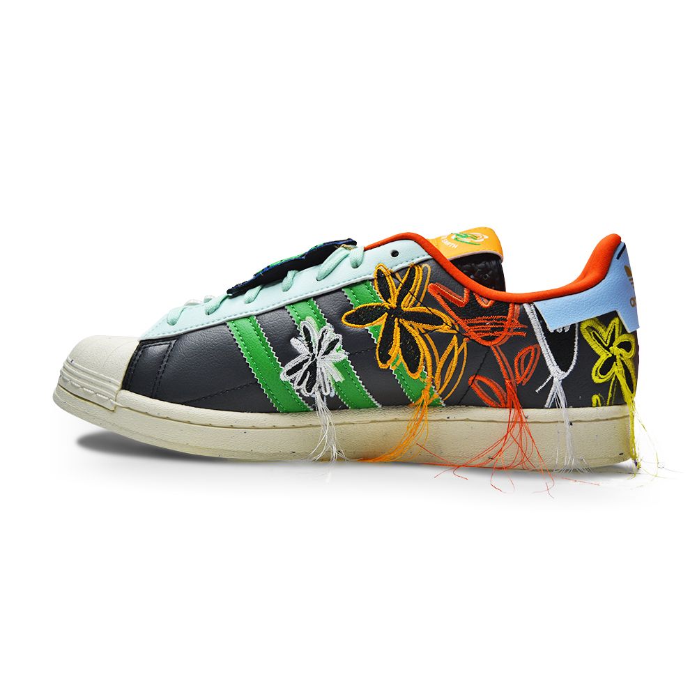 Mens Adidas Superstar AEC SuperEarth SW - GX3823 - Cblack Byellow Green-Mens-Adidas-4065418660310-Foot World