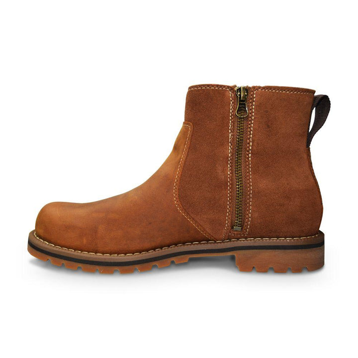 Mens Timberland Larchment Chelsea Oakwood Waterproof - 0A1UMD - Brown-Boots-Foot World UK