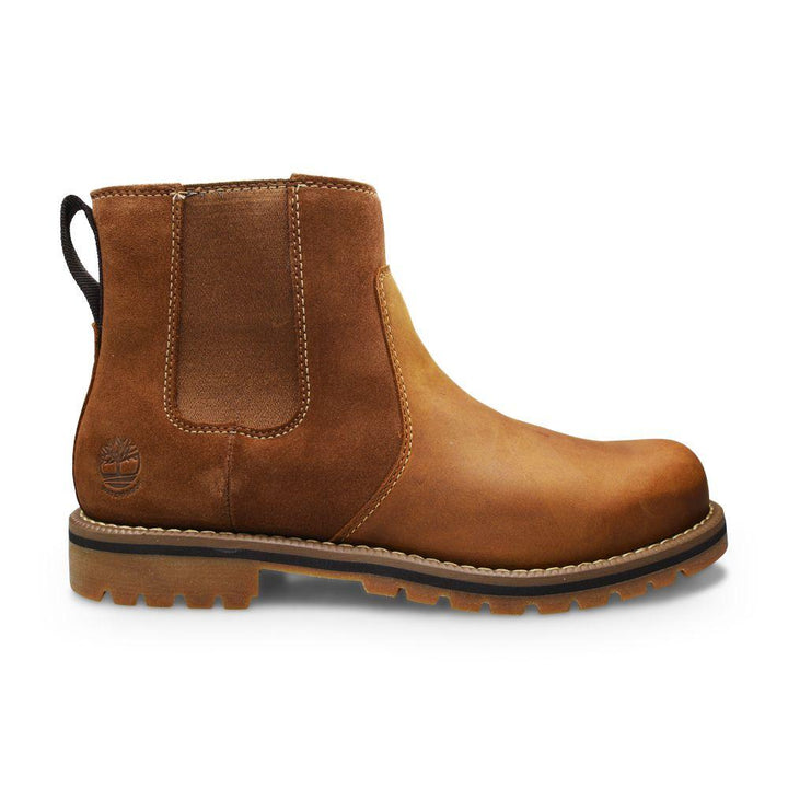 Mens Timberland Larchment Chelsea Oakwood Waterproof - 0A1UMD - Brown-Boots-Foot World UK