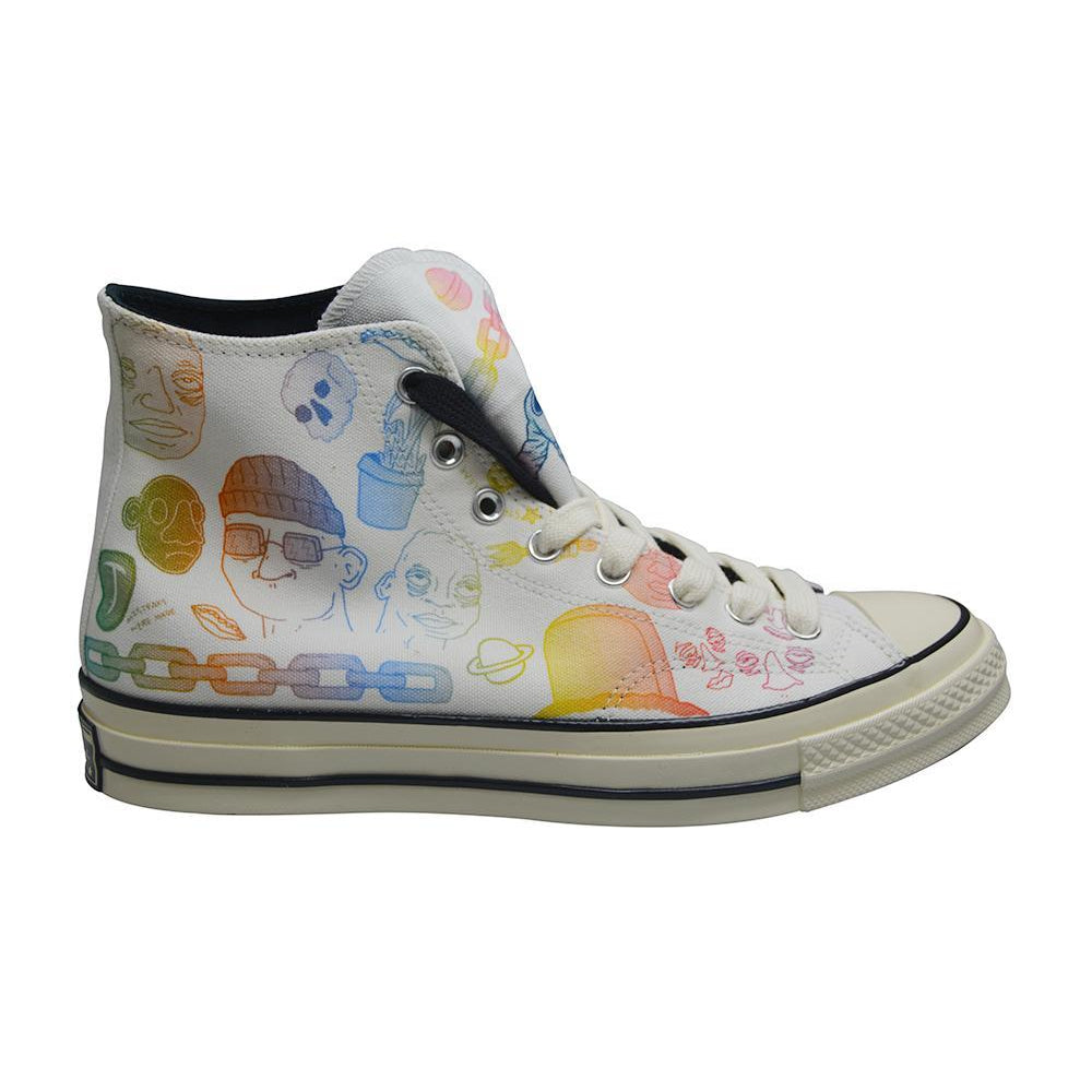 Unisex Converse Chuck Taylor 70 High x Tyler Artist - 164532C - White Black Grey-Converse, High Tops-Foot World UK