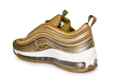 Womens Nike Air Max 97 Ultra '17 - 917704 901 - Metallic Gold White Trainers-Womens-Nike-sneakers Foot World