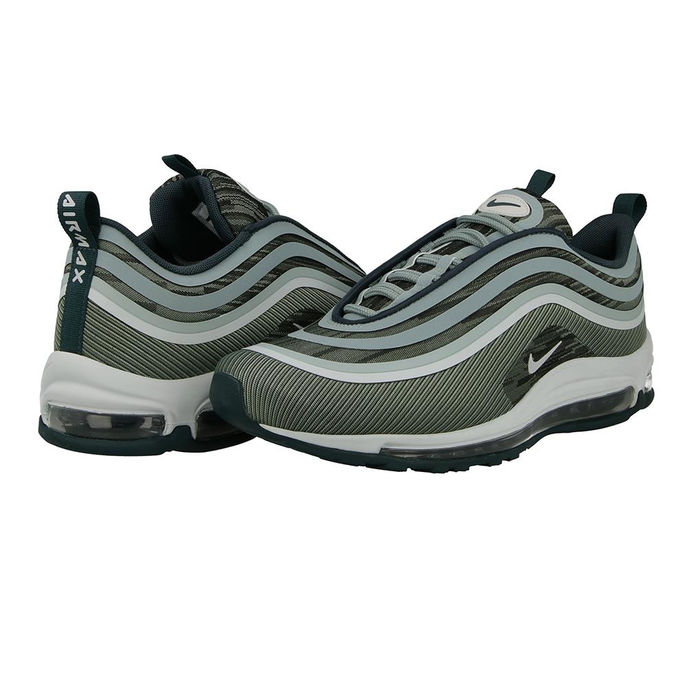 Womens Nike Air Max 97 Ultra 17 - 918356 302 - Grey Green White Trainers-Womens-Nike-Air Max, Brands Women, Brands50, Footwear Women, Free Run, Nike, Nike Brands, Running Footwear, Women-883412468619-sneakers Foot World