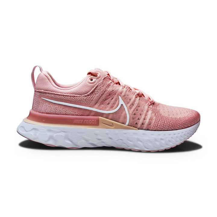 Womens Nike React Infinity Run FK 2 - CT2423 600 - Pink Glaze White Foam Pink-Womens-Nike-Nike React Infinity-sneakers Foot World