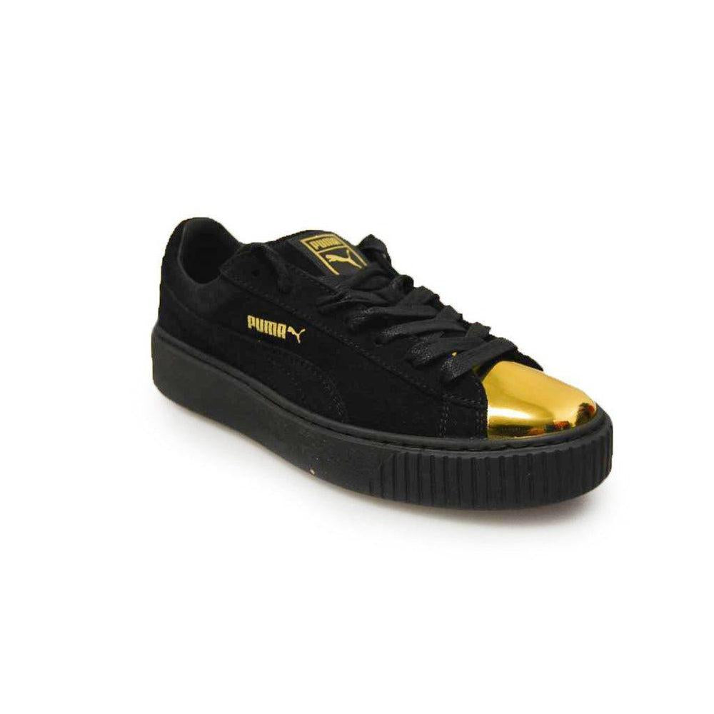 Womens Puma Suede Platform Gold-Court, Puma, Puma Brands, Running Footwear-Foot World UK